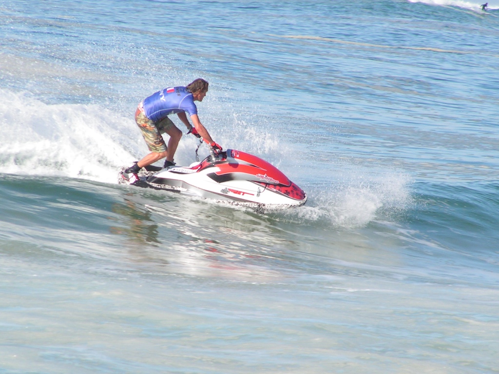 Jet ski en virage